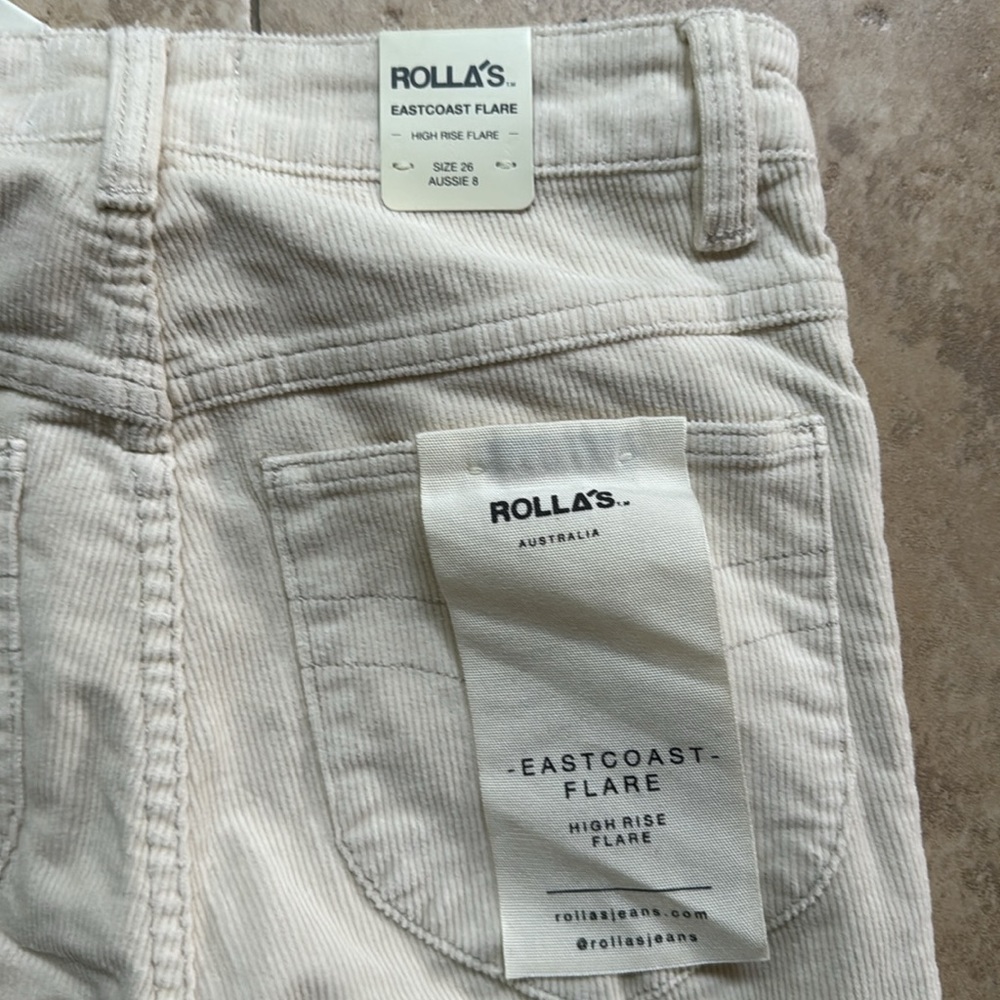 ROLLA'S Cream Boot Cut Pants - Picture 8 of 8